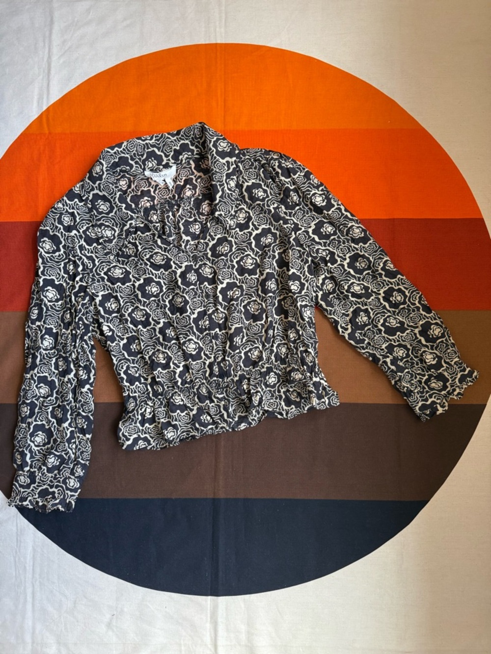 ba&sh Gwen floral Printed Ruffled Blouse